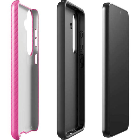 Pink Carbon Fiber Specialty Texture Material Galaxy S24 Impact Case